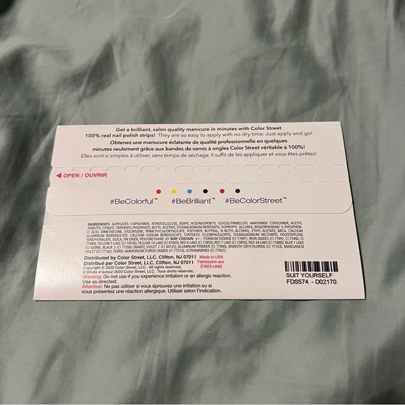 *Retired* Color Street: Suit Yourself | Houndstooth Teal Purple Duochrome Fall - Picture 4 of 13